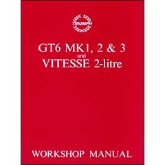 Triumph Workshop Manual: Gt6 Mk 1, 2, 3 & Vitesse 2 Litre: Part No. 512947