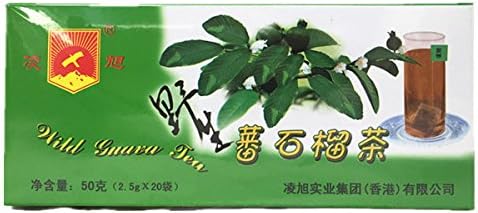 Natural Wild Guava Tea 2.5g x 20 Sachets, contains protein, multiple vitamins and calcium, phosphorus, iron ets.
