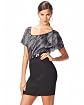 Dot Wing-Sleeved Dress main image