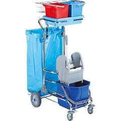 Reinigungswagen 2x8 l 1x15 l mit Presse