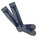The North Face Snowboard Padded Socks are available in Pummice Grey/Aster Blue. A technical, specialized snowboarding sock made from a combination of Australian merino wool and PrimaLoft yarn with superior wicking capabilities and substantial padding in m