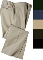 Dickies LP810 Industrial Flat Front Pant, Khaki, 34 Waist x 34 Inseam