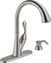 Delta 19922-SSSD-DST Ashton Single Handle Pull-Down Kitchen Faucet with Soap Dispenser, Stainless