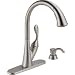 Delta 19922-SSSD-DST Ashton Single Handle Pull-Down Kitchen Faucet with Soap Dispenser, Stainless