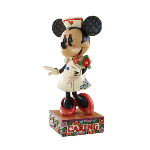 Disney Traditions by Jim Shore 4007665 Minnie Mouse Dressed as a Nurse Figurine 8-Inch