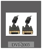 3' DVI D MALE TO DVI D FEMALE DUAL LINK