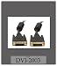 3' DVI D MALE TO DVI D FEMALE DUAL LINK