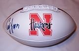 Cody Green Autographed Nebraska Cornhuskers Logo Football W/PROOF, Picture of Cody Signing For Us, Go Big Red