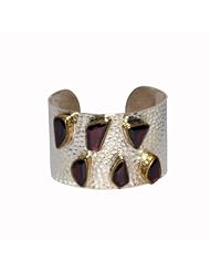 Sterling Silver Gold Plated Garnet Gemstone Handmade Females New Fashion Jewelry