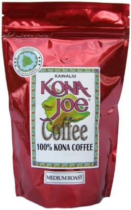 Kona Joe Coffee Kainaliu Medium Roast, Whole Bean, 8-Ounce Bag
