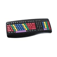 LessonBoard Color Coded Computer Keyboard to Teach Typing for all Ages - Win and Mac
