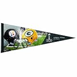 NFL Super Bowl 45 Dueling Premium Quality Pennant 12-by-30 inch