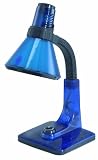 Blue Finish Adjustable Gooseneck Reading Desk Lamp