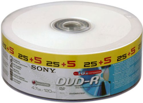 Sony DVD-R Spindle x 30 4,7GB Speichermedium Preisvergleich