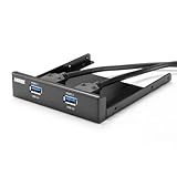 Anker 3.5 inch Front Panel USB Hub with 2 USB 3.0 Ports [20 Pin Connector & 2ft Adapter Cable]
