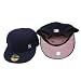 New York Yankees MLB Navy with Small White Logo and Striped Underside Hat / Cap