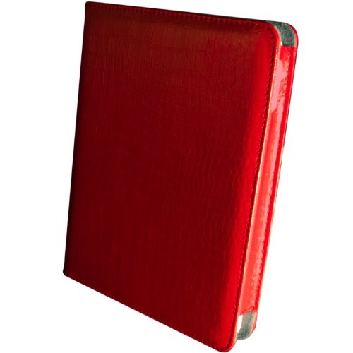 Pandigital Leatherette Portfolio Case for Pandigital R70G100 Android 7-Inch Multimedia Tablet and Color eReader - Cherry Red (COVPLE7RE7)