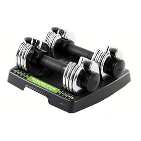 Weider Space Saver 25 Adjustable Dumbbell Pair