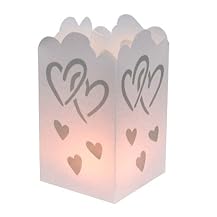 Wedding Heart Tabletop Lanterns 12-pk.