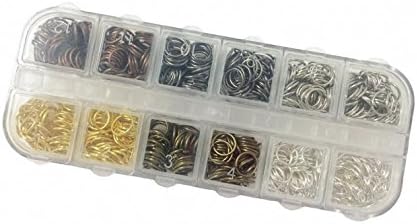 4mm 6mm 8mm Open Jump Rings Box Antiqued Bronze, Gunmental, Platinum, Gold, Antiqued Copper, and Silver Plated (4mm)