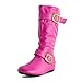 Girls Faux Leather Zipper Closure Boots (Toddler/Little Kid)