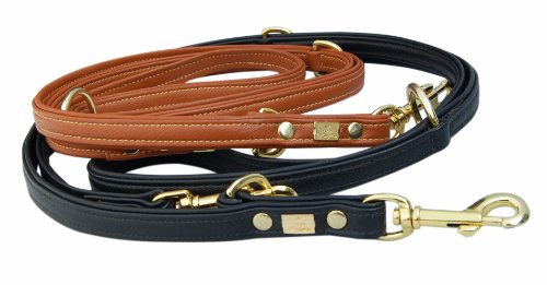 Dogs Kingdom Lederleine Marrakesch Lederleine Marrakesch, verstellbar, schwarz, Gr. 2 x 20 Preisvergleich