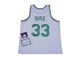 BOSTON CELTICS AUTOGRAPHED LARRY BIRD WHITE CELTICS JERSEY