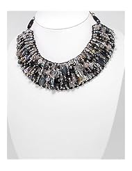 Natural Stone Necklace In Zinc
