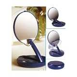 Floxite Lighted Adjustable 15X Travel Mirror Compact