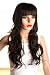 Cosplay Wigs Long Curly Style Dark Brown Wigs Oblique Bands Wigs Party Wigs