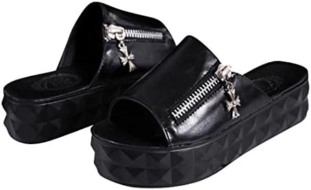 Jeansian Women's Fashion SandalsShoes Black 38