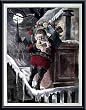 Art Poster Metal Framed Print - Santa Claus - Artist: Bush- Poster Size: 18 X 14