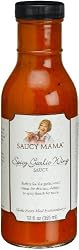 Saucy Mama Spicy Garlic Wing Sauce, 12-Ounce Boxes (Pack of 6)