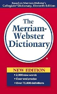 Cover of "Merriam Webster Dictionary"