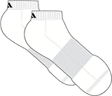 adidas All Sport 2-Pack Low Cut Sock, White/Black