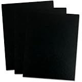 TruBind 8-1/2 x 11 Inches 2 Mil Sand Texture Polycovers - Pack of 100, Black (CSD12-ASBK)