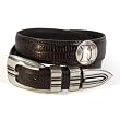 Kids Italian Teju Lizard Brown Leather Belt - Collegiate Series