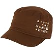 New Metal Castro GI Military Cadet Lined Hat Cap Brown