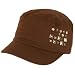 New Metal Castro GI Military Cadet Lined Hat Cap Brown