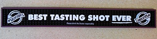 DR MCGILLICUDDY'S SCHNAPPS"BEST TASTING SHOT" - RUBBER BAR RAIL SPILL MAT