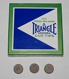 Billiard Pool Cue Tips - Triangle 13mm (Hard)