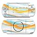 Double Helix Orange Design Decorative Protector Skin Decal Sticker for PSP-3000
