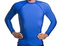 Beach Depot UPF 50+ Men's Long Sleeve Rash Guard Shirt - L/S Royal Blue Large