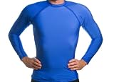 Men's UV Rash Guard Shirt - L/S Royal Blue Large