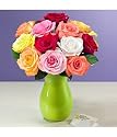 12 assorted roses