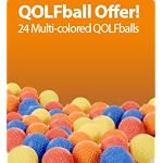 QOLFballs (24 BULK multi colored balls)