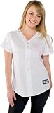 Chicago White Sox Women's Fashion Jersey by Majestic Athletic - White/Pink Medium