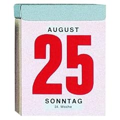 Zettler Tagesabrei�kalender im Hochformat 5.5x7cm Kalendarium 2012