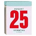 Zettler Tagesabrei�kalender im Hochformat 5.5x7cm Kalendarium 2012