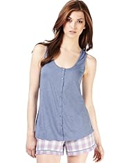 Limited Collection Scoop Neck Vest Pyjama Top